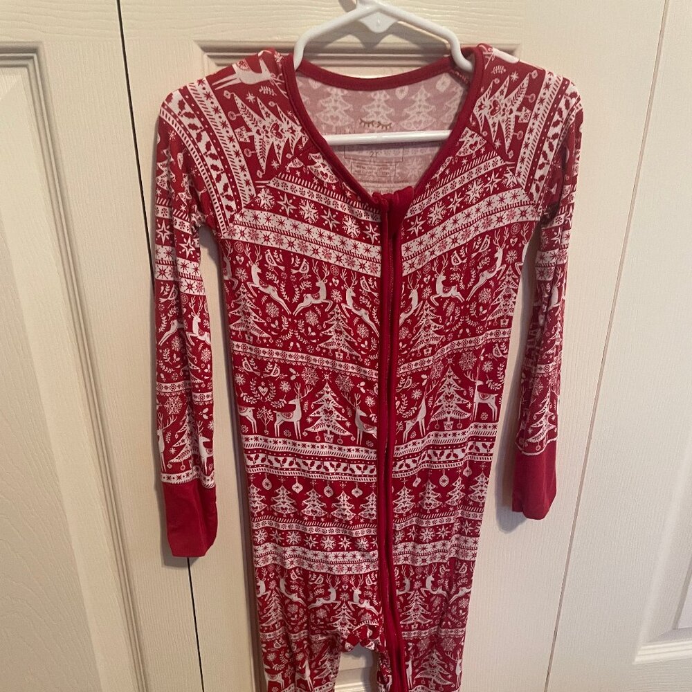 2T Little Sleepies Reindeer Cheer Zippy
